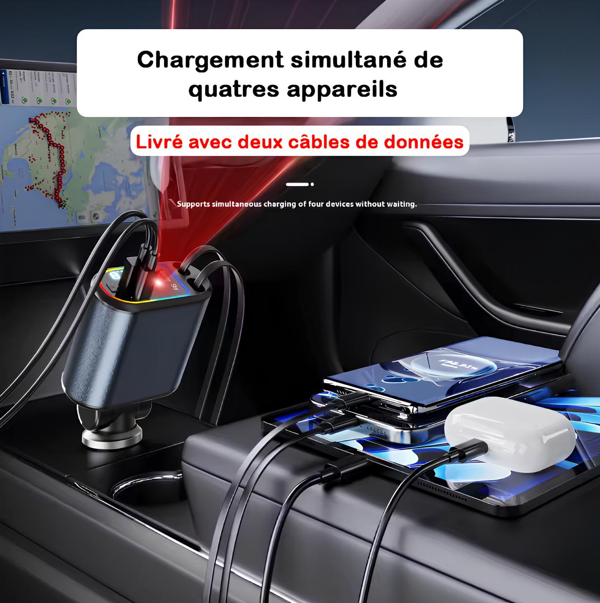 Chargeur Voiture 4-en-1 StarrySky